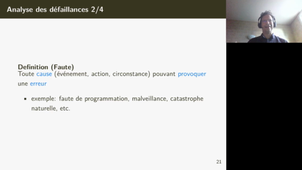 Tolérance aux pannes dans les systèmes distribués: faute, erreur, défaillance