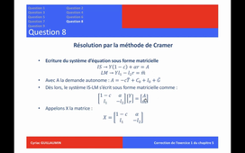 Macroéconomie 1 (séance du 12/01/2026)