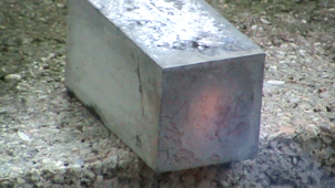 Echantillon béton avec fibres PMMA(?) à 10 cm