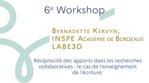 6e Workshop - Bernadette Kervyn