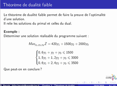RO : Theoremes de dualite