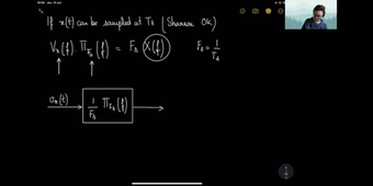 Signal restoration from sampled signal