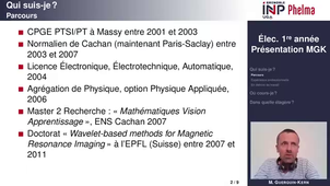 Présentation Matthieu Guerquin-Kern - Phelma