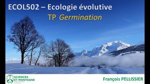 ECOL502 - TP Distanciel - Germination