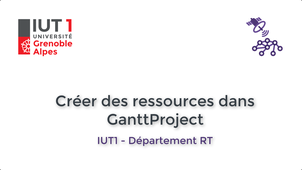 IUT1-RT > Tutoriel GanttProject - 3 - Créer des ressources