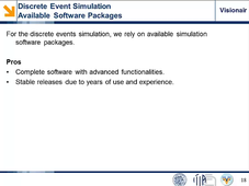 VISIONAIR : Performance evaluation of manufacturing systems