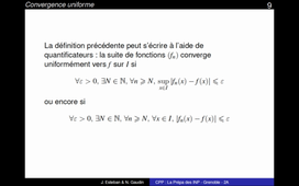Chapitre 9 - convergence uniforme