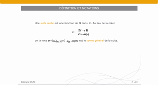 Mathématiques - les suites numériques – 2