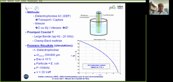 Détection de bactéries dans des eaux de boisson par dielectrophorèse dans une structure coaxiale - D.RAULY; L.GIMENO; JMF MARTINS; P. XAVIER; E.CHAMBEROD