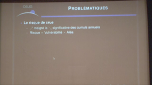 Journée de l’Observatoire : Aléas et Risques naturels.