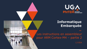 CM5 Assembleur Partie 2  - L3 EEA - Informatique Embarquée