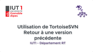 IUT1-RT > GestProj > TortoiseSVN - Retour à une version précédente
