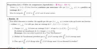 Chapitre 2 - Intégrales généralisées - Exercice 16