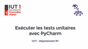 IUT1-RT > Prog 1 > Exécuter les tests unitaires avec PyCharm