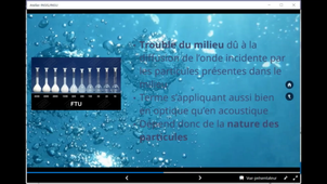 La mesure de turbidité : Faut-il privilégier quantité ou qualité? - P. SMCHITT; A. PALLARES; W. UHRING