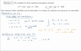 Equations Différentielles exercice 4 (E2)