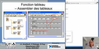 Labview séance n°3 : Tableaux, Clusters, Chaines de caractères, Fichiers, Noeuds de propriétés et Exemples