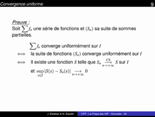 Chapitre 11 - convergence uniforme