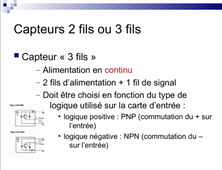 Auto2 Séquence 3.2 Capteurs 2fils/3fils, capteurs mécaniques et capteurs pour vérins