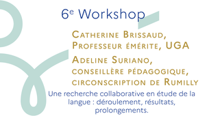 6e Workshop - Catherine Brissaud et Adeline Suriano