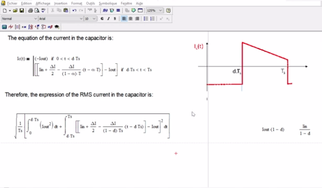POD - Capacitor Rms Current