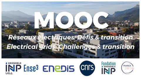 Bannière MOOC Réseaux électriques : Défis et Transition
